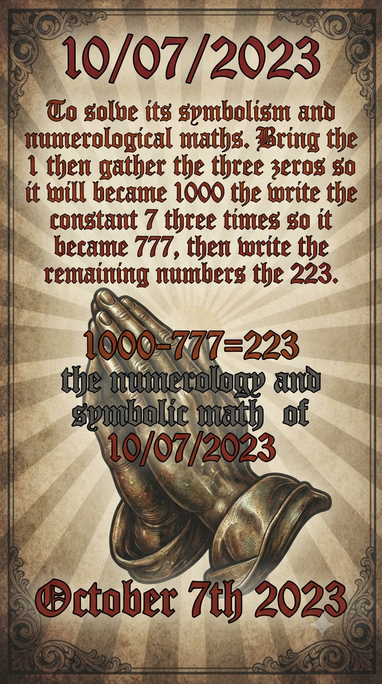 The Numerology of October 7th